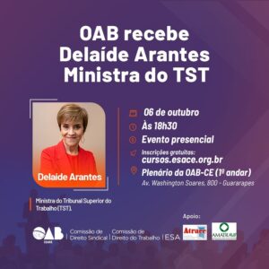 Delaíde Arantes na OAB-CE