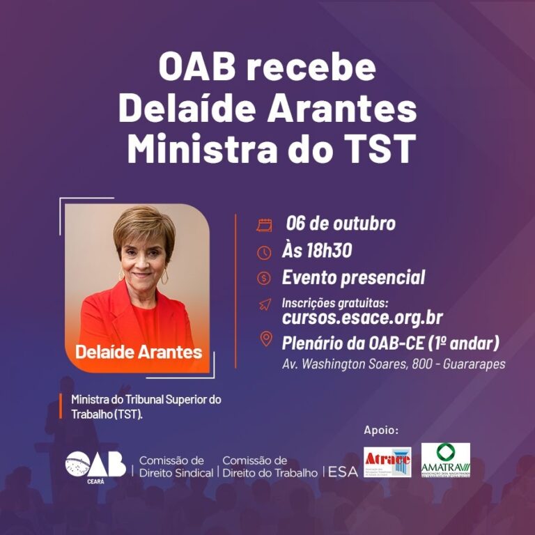 Delaíde Arantes na OAB-CE