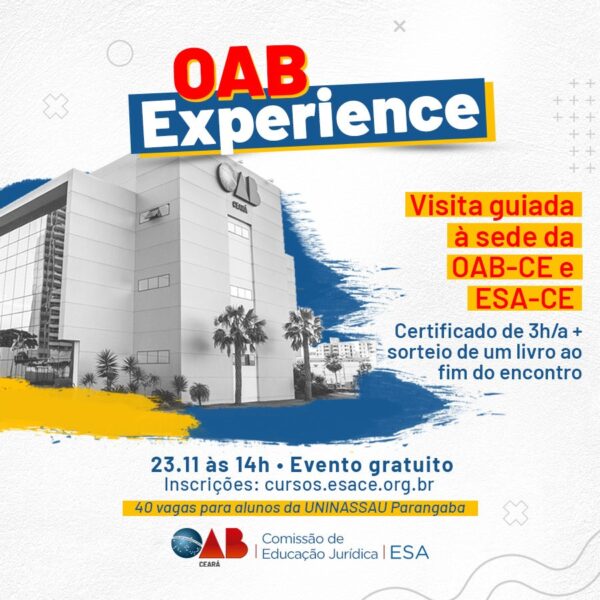 OAB Experience Uninassau Parangaba