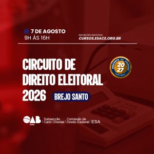 CIRCUITO DE DIREITO ELEITORAL 2026 - Cariri Oriental