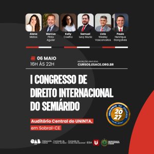 I Congresso de Direito Internacional do Semiárido