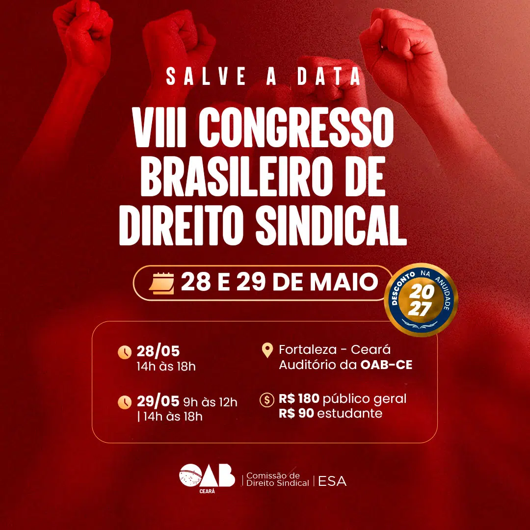 VIII CONGRESSO BRASILEIRO DE DIREITO SINDICAL | PATROCINADORES