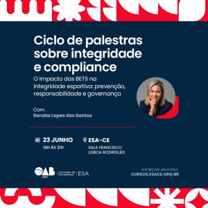 Ciclo de palestras sobre integridade e compliance