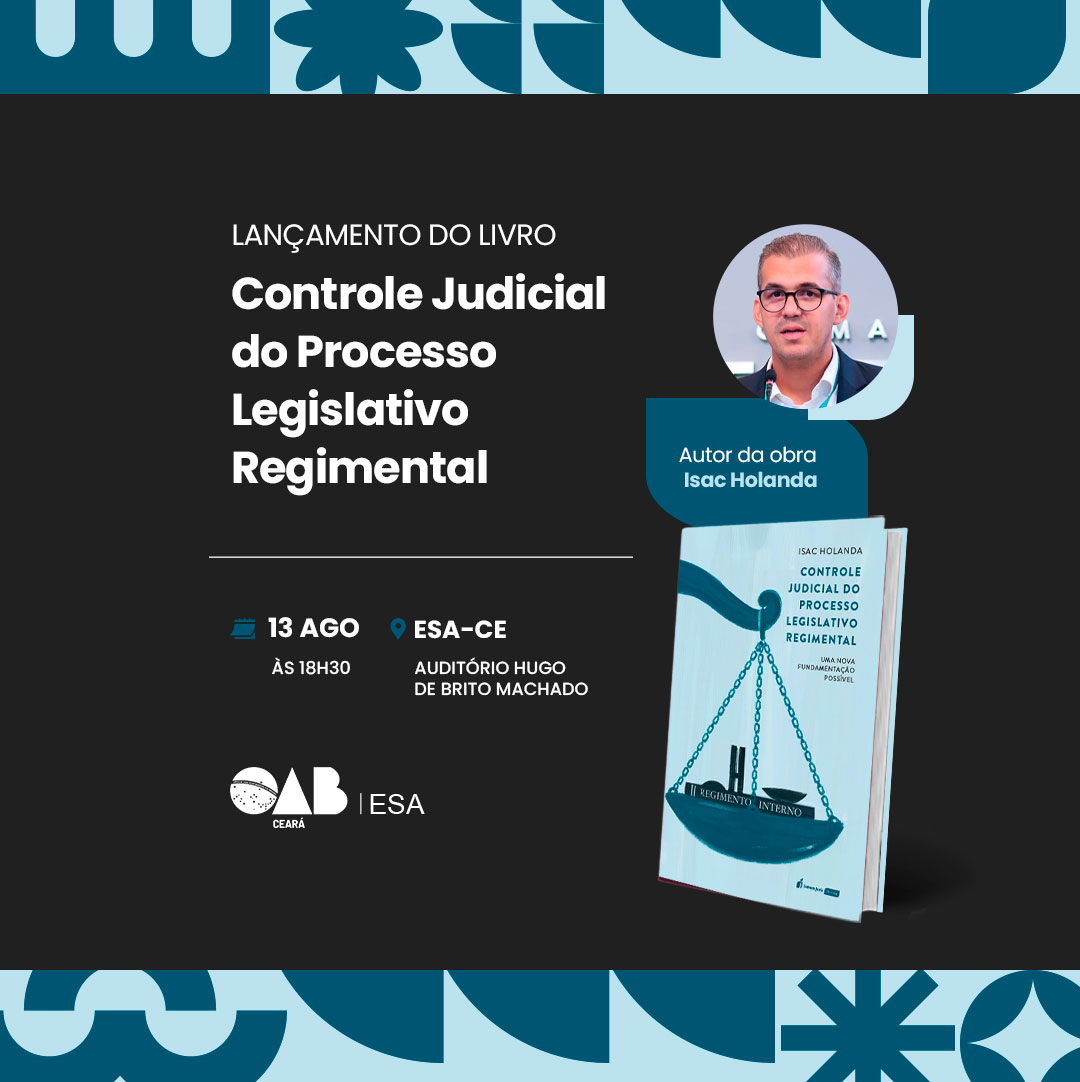 Lançamento do livro | Controle Judicial do Processo Legislativo Regimental