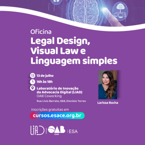 Oficina de Legal Design, Visual Law e Linguagem simples