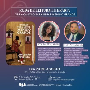 Roda de Leitura Literária OBRA: CANÇÃO PARA NINAR MENINO GRANDE