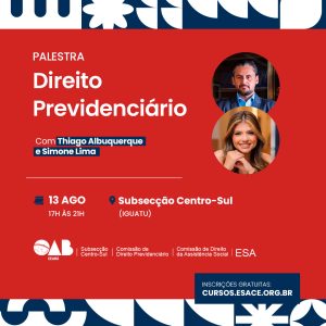 palestra sobre direito previdenciário