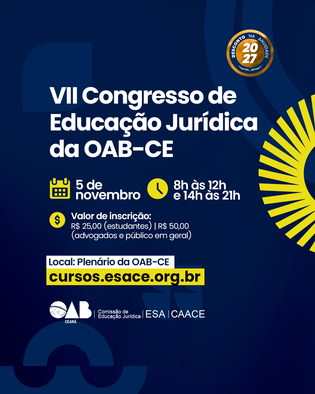 VII Congresso de Educação Jurídica da OAB-CE