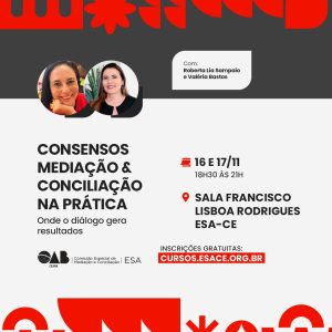 CONSENSOS MEDIAÇÃO & CONCILIAÇÃO NA PRÁTICA:  Onde o diálogo gera resultados