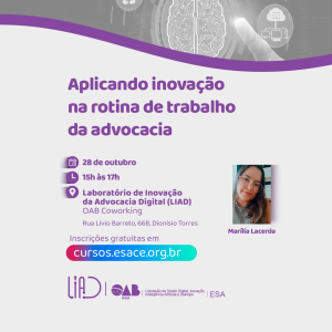 Aplicando inovação na rotina de trabalho da advocacia