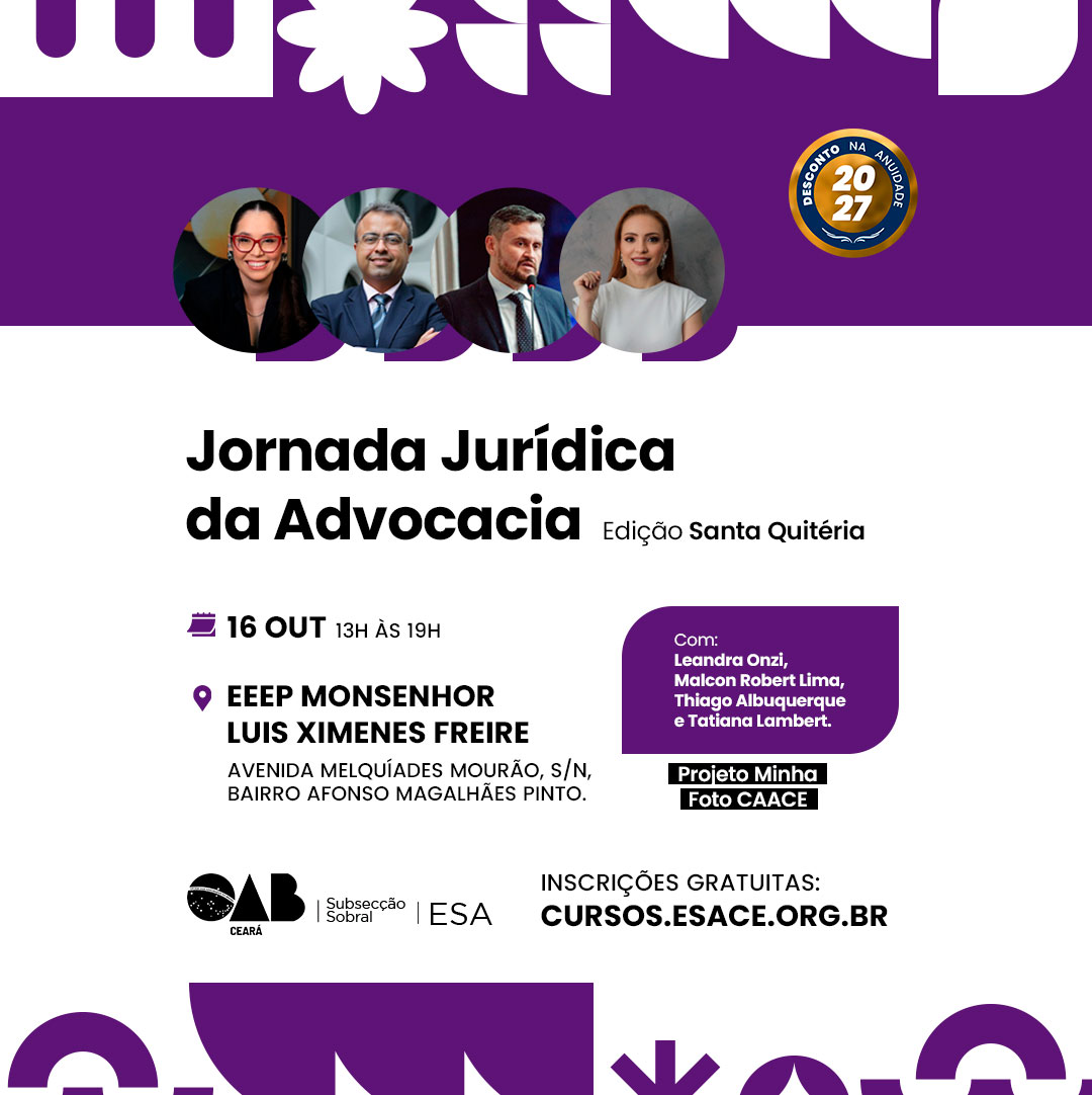 Jornada Jurídica da Advocacia - Edição Santa Quitéria